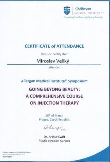 Certifikát Allergan